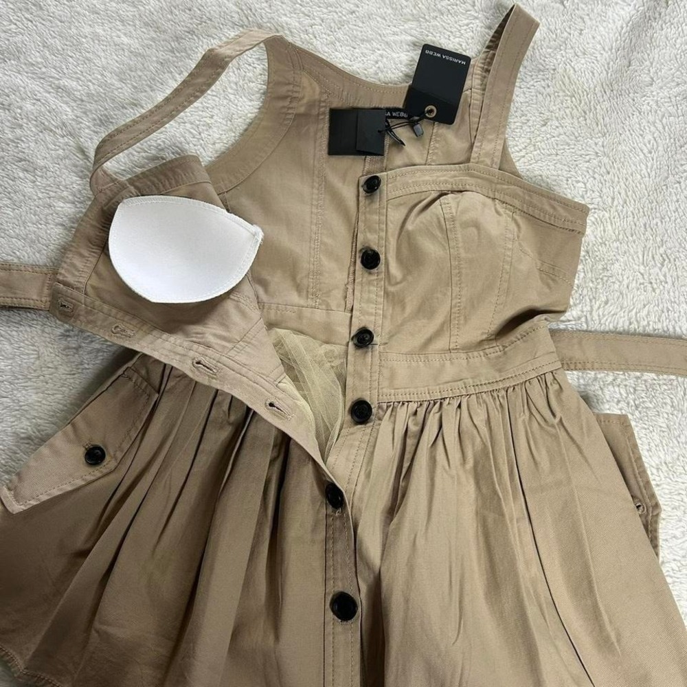 Marissa Webb cotton button up babydoll blouse size XS - Picture 6 of 8